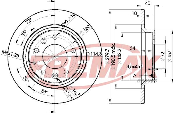 FREMAX BD-3268 - Гальмівний диск avtolavka.club