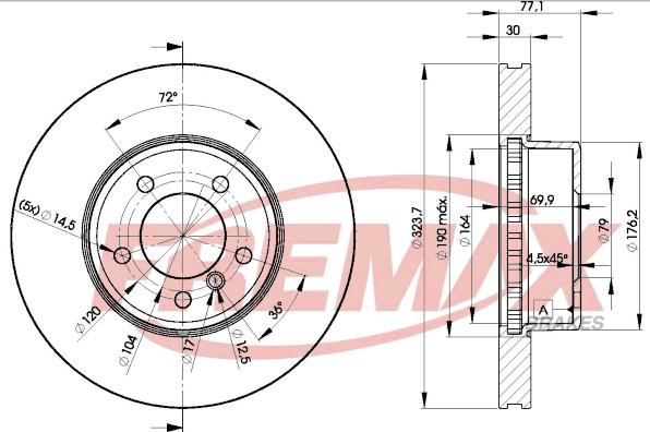 FREMAX BD-3221 - Гальмівний диск avtolavka.club