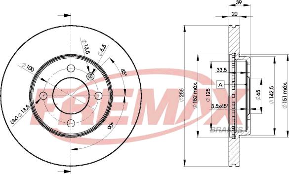 FREMAX BD-3790 - Гальмівний диск avtolavka.club