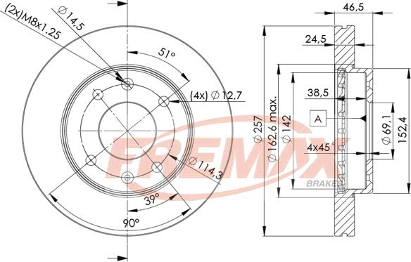 FREMAX BD-2902 - Гальмівний диск avtolavka.club