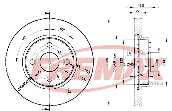 FREMAX BD-2550 - Гальмівний диск avtolavka.club