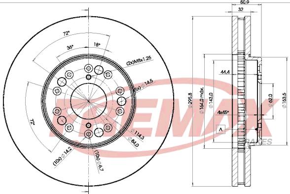 FREMAX BD-2611 - Гальмівний диск avtolavka.club