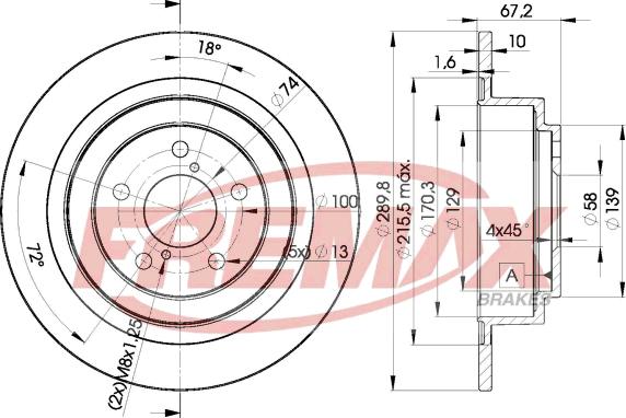 FREMAX BD-2670 - Гальмівний диск avtolavka.club