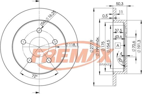 FREMAX BD-2058 - Гальмівний диск avtolavka.club