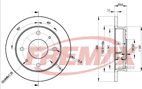 FREMAX BD-2000 - Гальмівний диск avtolavka.club