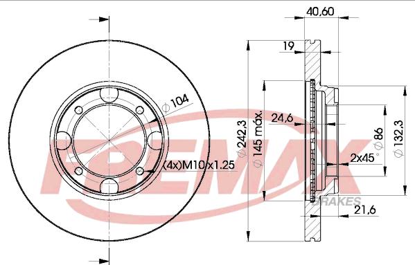 FREMAX BD-2135 - Гальмівний диск avtolavka.club