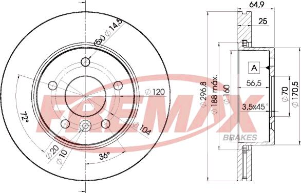 FREMAX BD-2817 - Гальмівний диск avtolavka.club