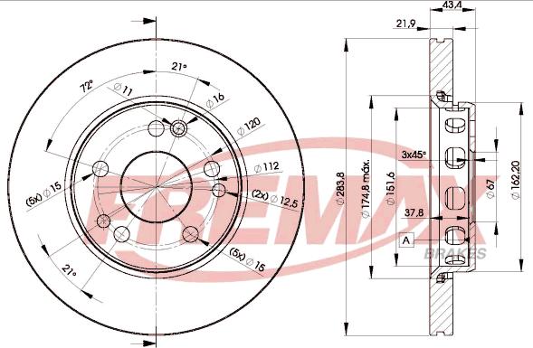 FREMAX BD-2312 - Гальмівний диск avtolavka.club