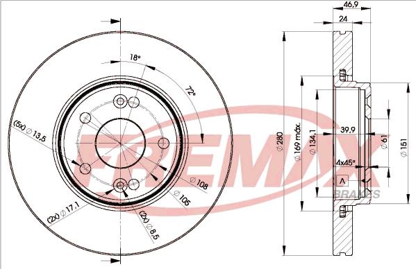 FREMAX BD-2234 - Гальмівний диск avtolavka.club