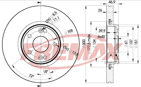 FREMAX BD-2235 - Гальмівний диск avtolavka.club