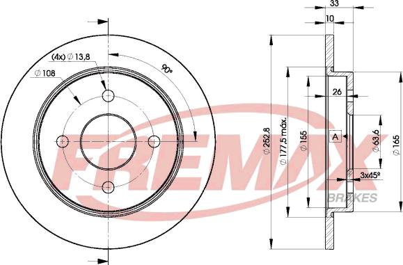 FREMAX BD-7969 - Гальмівний диск avtolavka.club