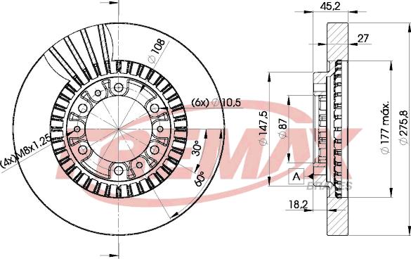 FREMAX BD-7041 - Гальмівний диск avtolavka.club