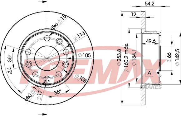 FREMAX BD-7307 - Гальмівний диск avtolavka.club