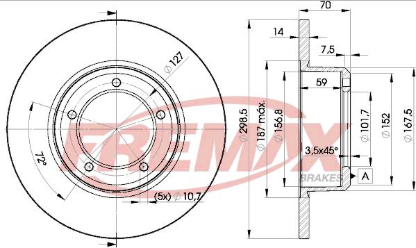 FREMAX BD-7329 - Гальмівний диск avtolavka.club