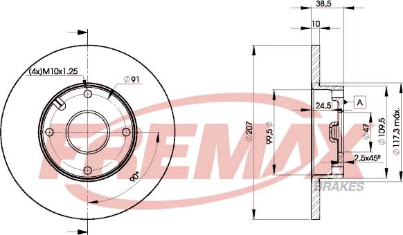 FREMAX BD-7702 - Гальмівний диск avtolavka.club