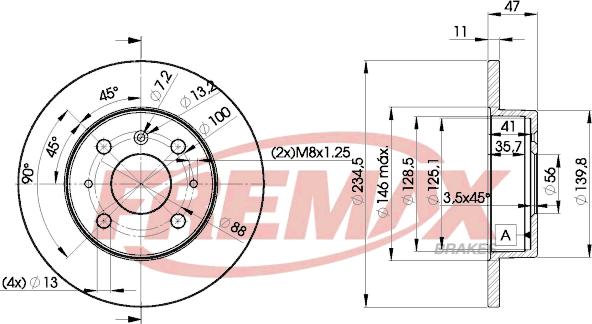 FREMAX BD-7722 - Гальмівний диск avtolavka.club