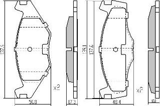 FREMAX FBP-0461 - Гальмівні колодки, дискові гальма avtolavka.club