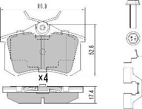 ACDelco AC0581788D - Гальмівні колодки, дискові гальма avtolavka.club