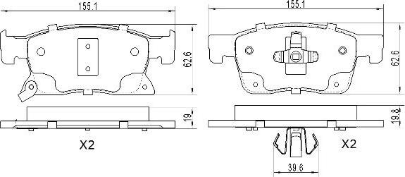 FREMAX FBP-0026 - Гальмівні колодки, дискові гальма avtolavka.club