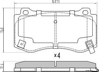 FREMAX FBP-0333 - Гальмівні колодки, дискові гальма avtolavka.club