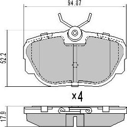 FREMAX FBP-0746 - Гальмівні колодки, дискові гальма avtolavka.club