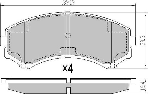 FREMAX FBP-1594 - Гальмівні колодки, дискові гальма avtolavka.club