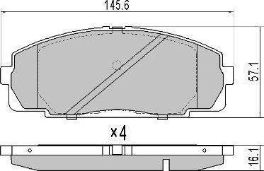 BENDIX DB1328 - Гальмівні колодки, дискові гальма avtolavka.club