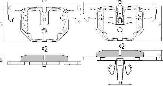 FREMAX FBP-1624 - Гальмівні колодки, дискові гальма avtolavka.club