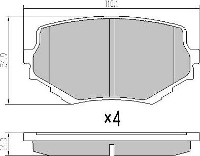 FREMAX FBP-1046 - Гальмівні колодки, дискові гальма avtolavka.club