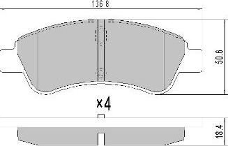 FREMAX FBP-1212 - Гальмівні колодки, дискові гальма avtolavka.club