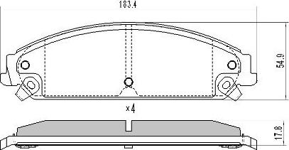 FREMAX FBP-1703 - Гальмівні колодки, дискові гальма avtolavka.club