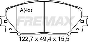 FREMAX FBP-2619 - Гальмівні колодки, дискові гальма avtolavka.club