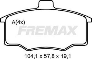 FREMAX FBP-2062 - Гальмівні колодки, дискові гальма avtolavka.club