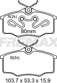 FREMAX FBP-2011 - Гальмівні колодки, дискові гальма avtolavka.club