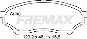 FREMAX FBP-2247 - Гальмівні колодки, дискові гальма avtolavka.club