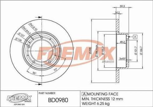 FREMAX FWI-5082 - Сигналізатор, знос гальмівних колодок avtolavka.club