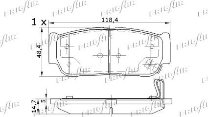 Frigair PD34.501 - Гальмівні колодки, дискові гальма avtolavka.club