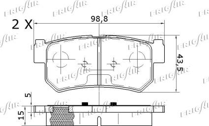 Frigair PD31.501 - Гальмівні колодки, дискові гальма avtolavka.club