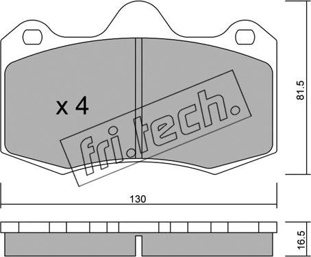 Fri.Tech. 407.0 - Гальмівні колодки, дискові гальма avtolavka.club