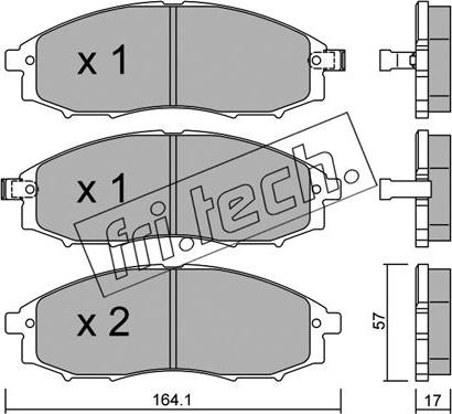 Fri.Tech. 627.0 - Гальмівні колодки, дискові гальма avtolavka.club