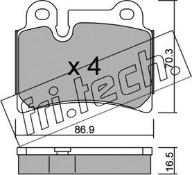 Fri.Tech. 676.0 - Гальмівні колодки, дискові гальма avtolavka.club