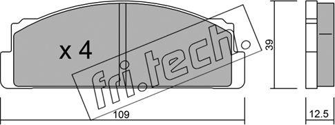 Fri.Tech. 001.1 - Гальмівні колодки, дискові гальма avtolavka.club