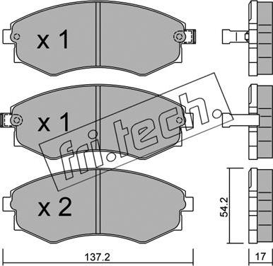 Fri.Tech. 195.0 - Гальмівні колодки, дискові гальма avtolavka.club