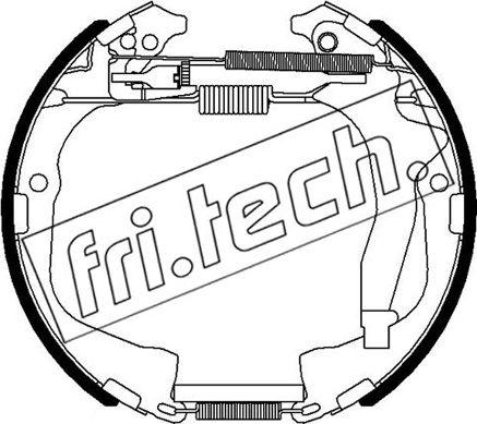 Fri.Tech. 16495 - Комплект гальм, барабанний механізм avtolavka.club