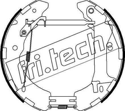 Fri.Tech. 16493 - Комплект гальм, барабанний механізм avtolavka.club