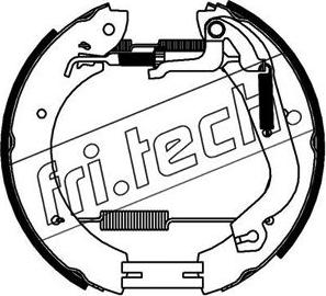 Fri.Tech. 16444 - Комплект гальм, барабанний механізм avtolavka.club