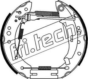 Fri.Tech. 16441 - Комплект гальм, барабанний механізм avtolavka.club