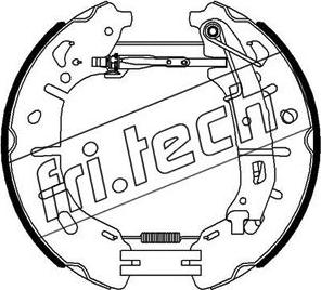 Fri.Tech. 16459 - Комплект гальм, барабанний механізм avtolavka.club