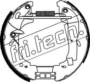 Fri.Tech. 16419 - Комплект гальм, барабанний механізм avtolavka.club