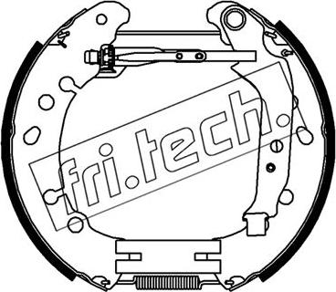 Fri.Tech. 16489 - Комплект гальм, барабанний механізм avtolavka.club